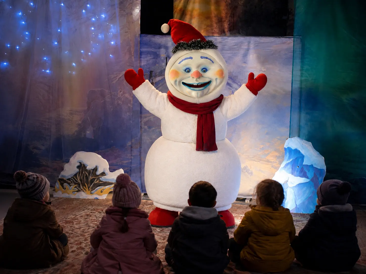 Le grand bonhomme de neige du pays du Père Noël