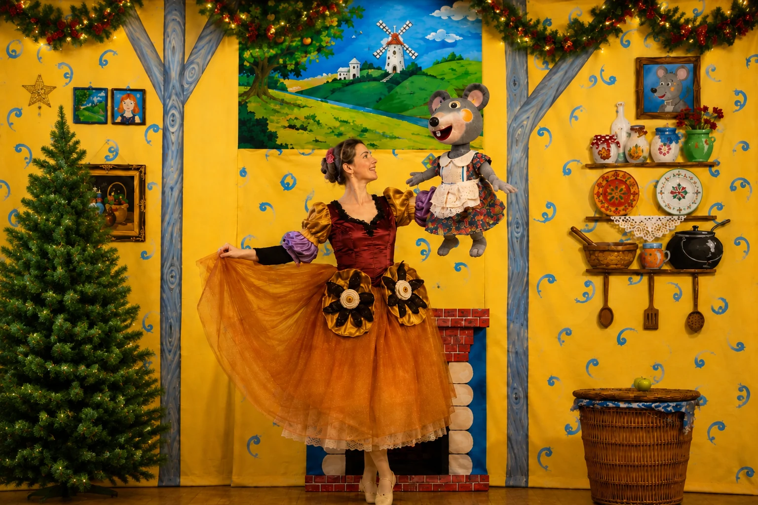La comédienne et Quenotte la petite souris