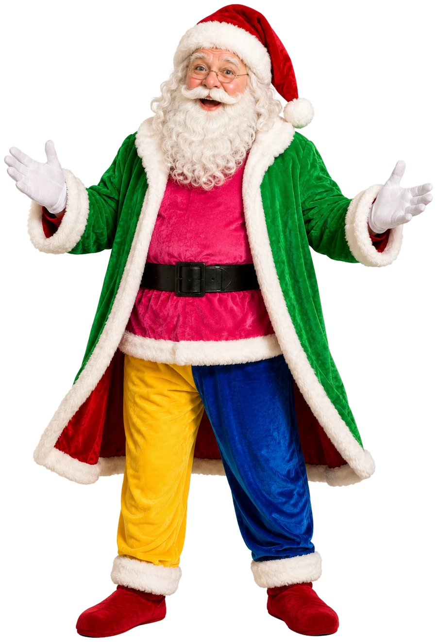 Le Père Noël de toutes les couleurs