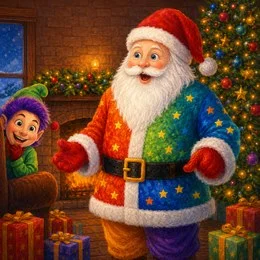 Le Père Noël en voit de toutes les couleurs